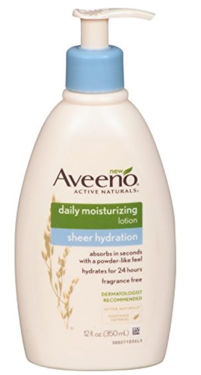 Aveeno Active Naturals Sheer Hydration Daily Moisturizing Lotion 12 oz (Pack of 3)