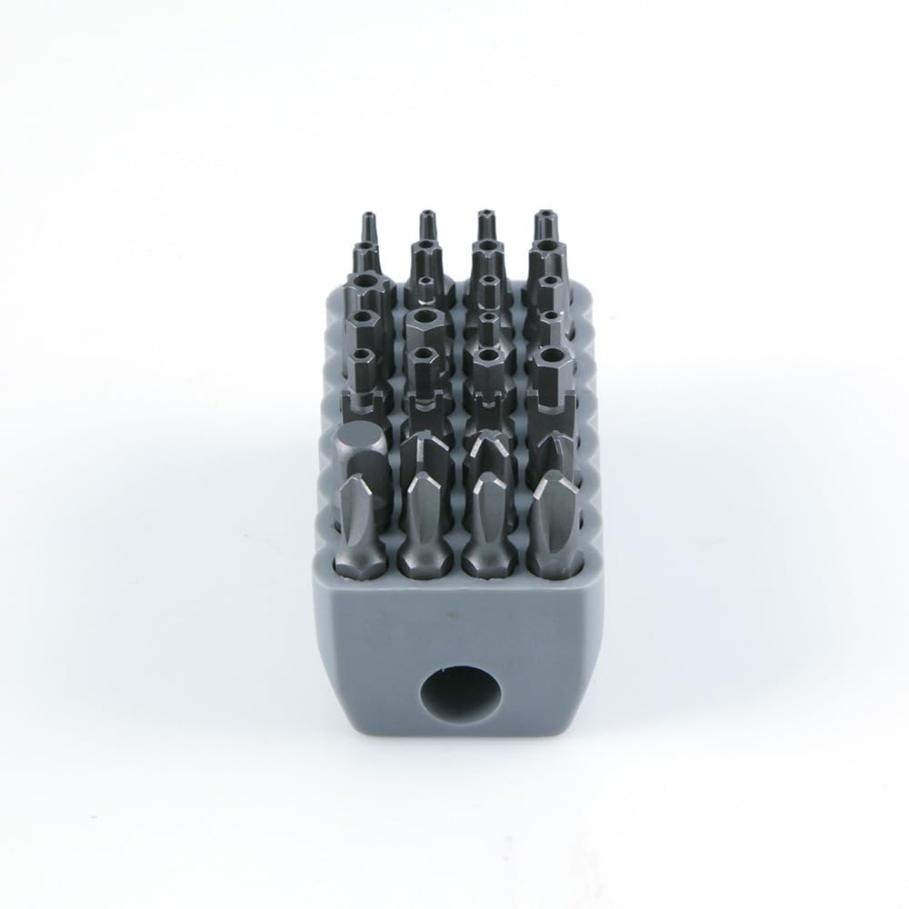 Klein Tools 32525 Tamperproof Bit Set, 32-Piece, Magnetic, TORX, Hex, Spanner, TORQ, Triwing Screwdriver Bits