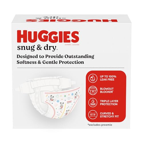 Huggies Size 3 Diapers, Snug & Dry Baby Diapers, Size 3 (16-28 lbs), 88 Count, Packaging May Vary