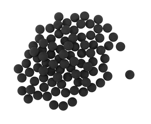 T4E Premium Rubber Ball Ammo for Paintball Guns, Black, .43 Caliber, 430 Count