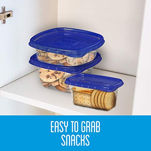 Ziploc Food Storage Meal Prep Containers, Reusable for Lunch and Leftovers, Dishwasher Safe, Variety Pack, 20 Containers and 20 Lids