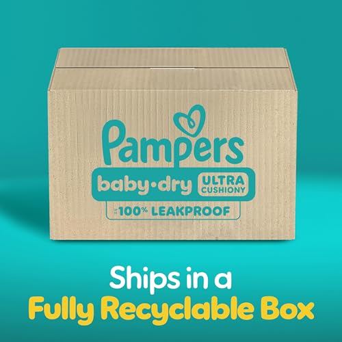 Pampers Diapers - Baby Dry - Size 2, 234 Count, Absorbent Disposable Infant Diaper (Packaging May Vary)