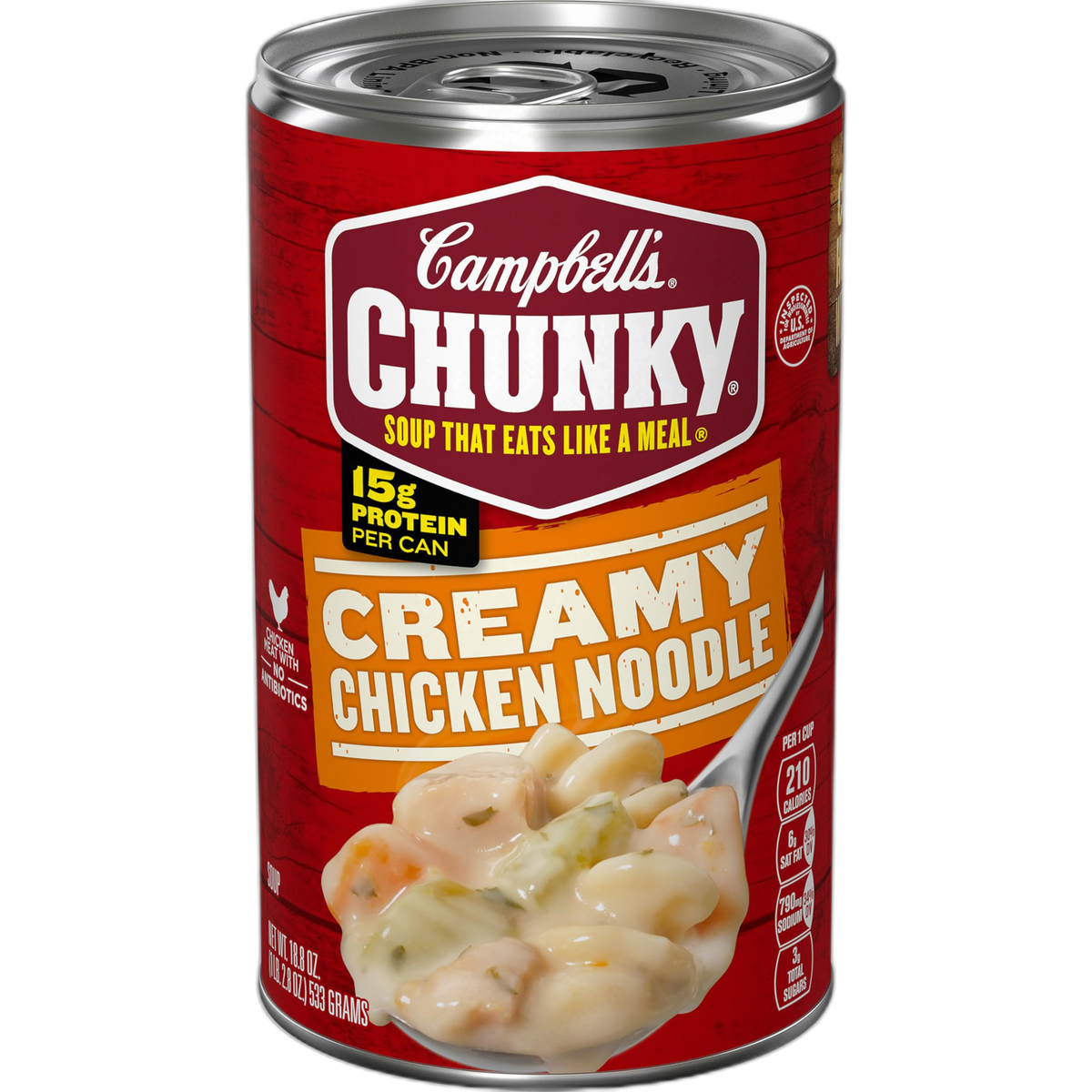 Campbell's Chunky Soup, Creamy Chicken Noodle Soup, 18.8 Oz Can