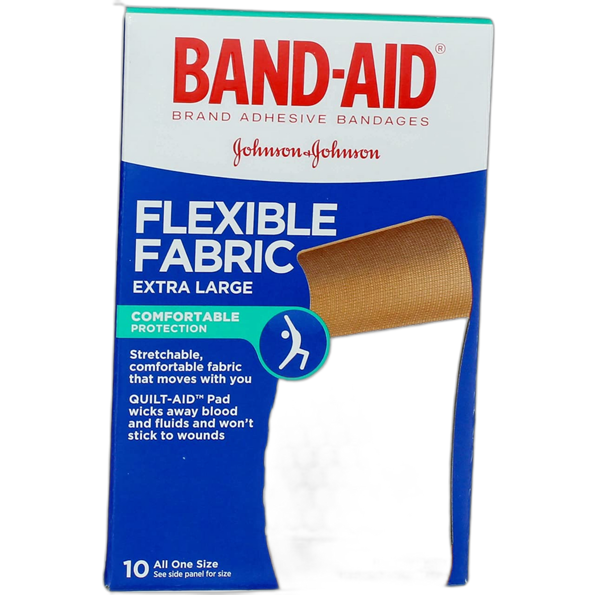 Band-AID Flexible Fabric Bandages, Extra Large 10 ea