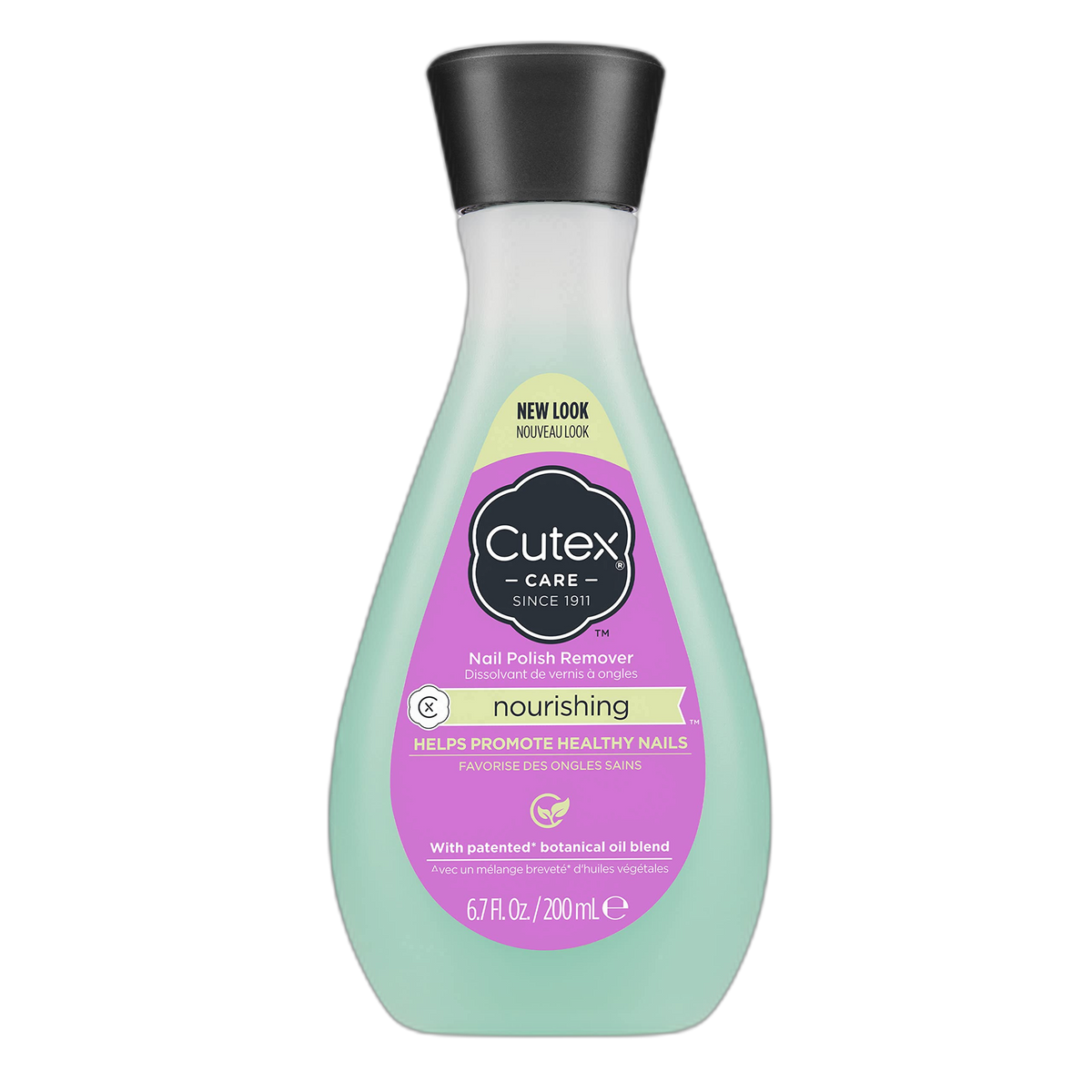 Cutex Nourishing Nail Polish Remover, Leaves Fingernails & Toenails Looking Healthy, Contains Vitamin E, 6.7 fl oz