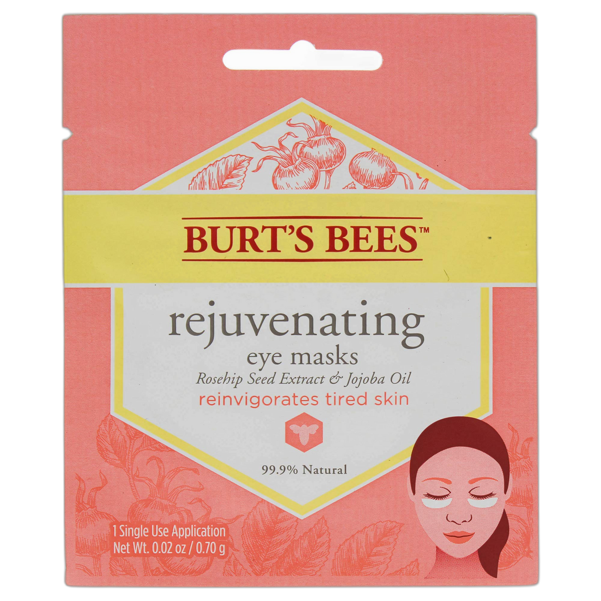 Burt's Bees Single Use Mask, Rejuvenating Eye