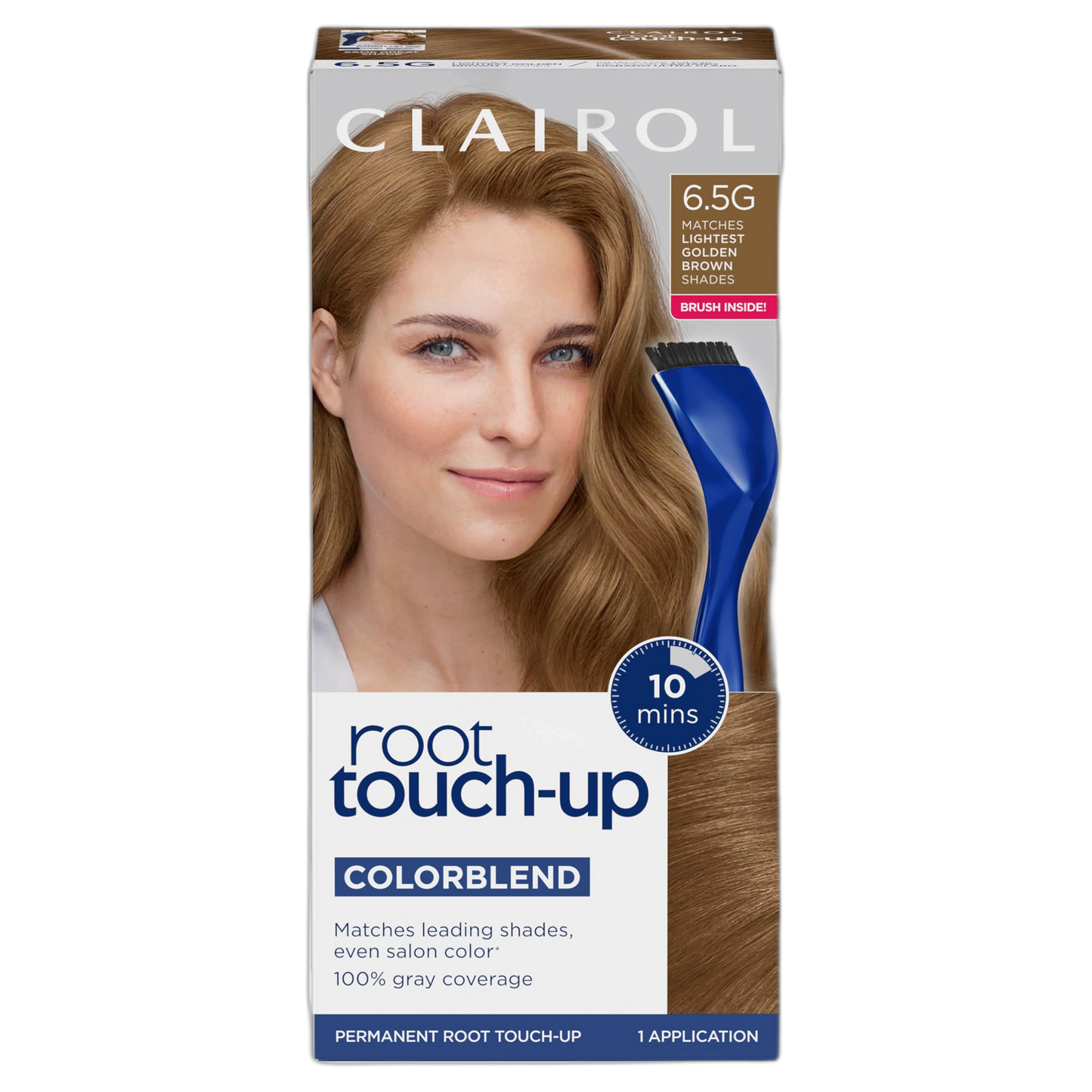 Clairol Root Touch-Up by Nice'n Easy Permanent Hair Dye, 6.5G Lightest Golden Brown Hair Color, Pack of 1