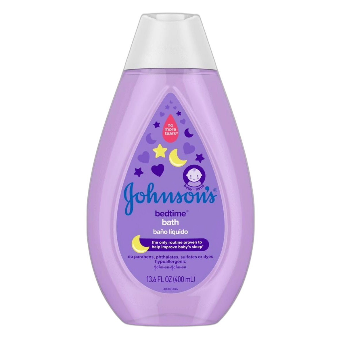 Johnsons Tear-Free Baby Bedtime Bath 13.6 Ounce (400ml) (2 Pack)