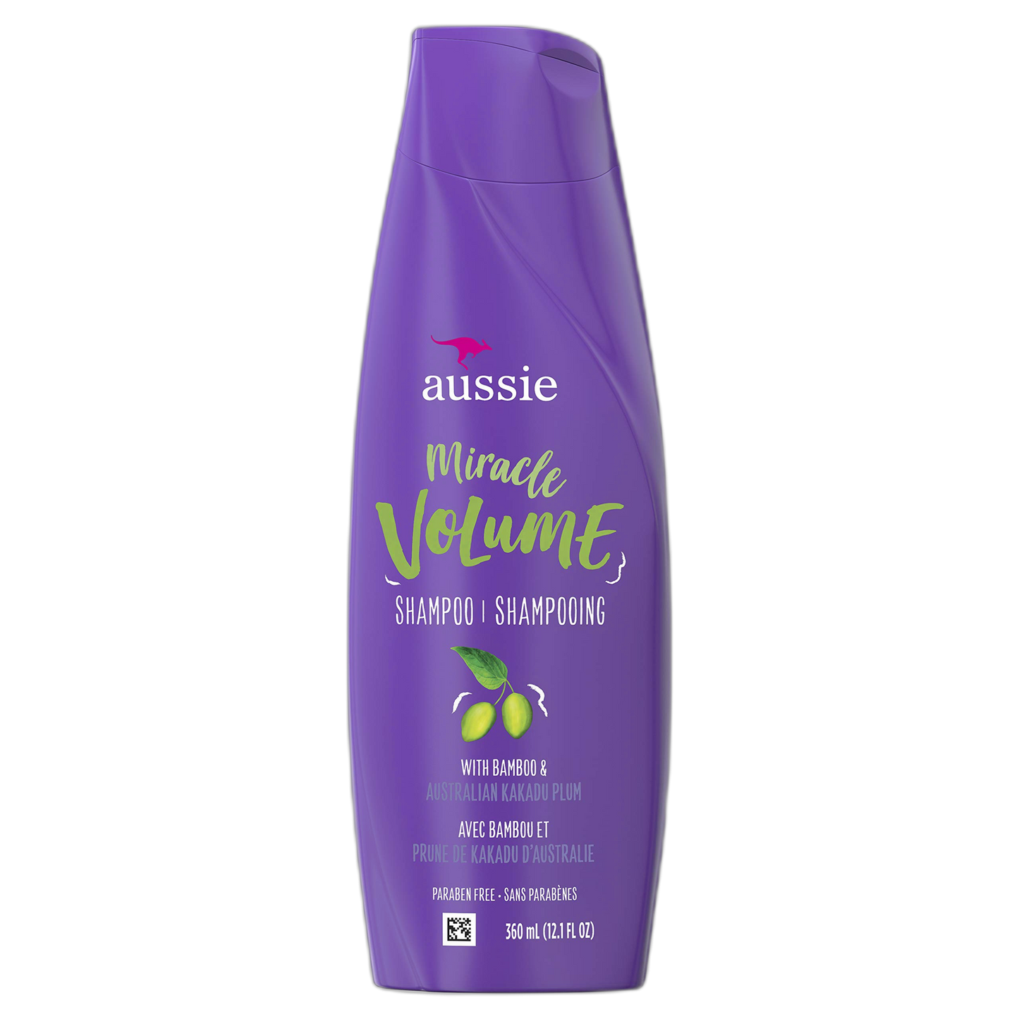 Aussie For Fine Hair - Aussie Paraben-free Miracle Volume Shampoo W/Plum & Bamboo, 12.1 Fl Oz