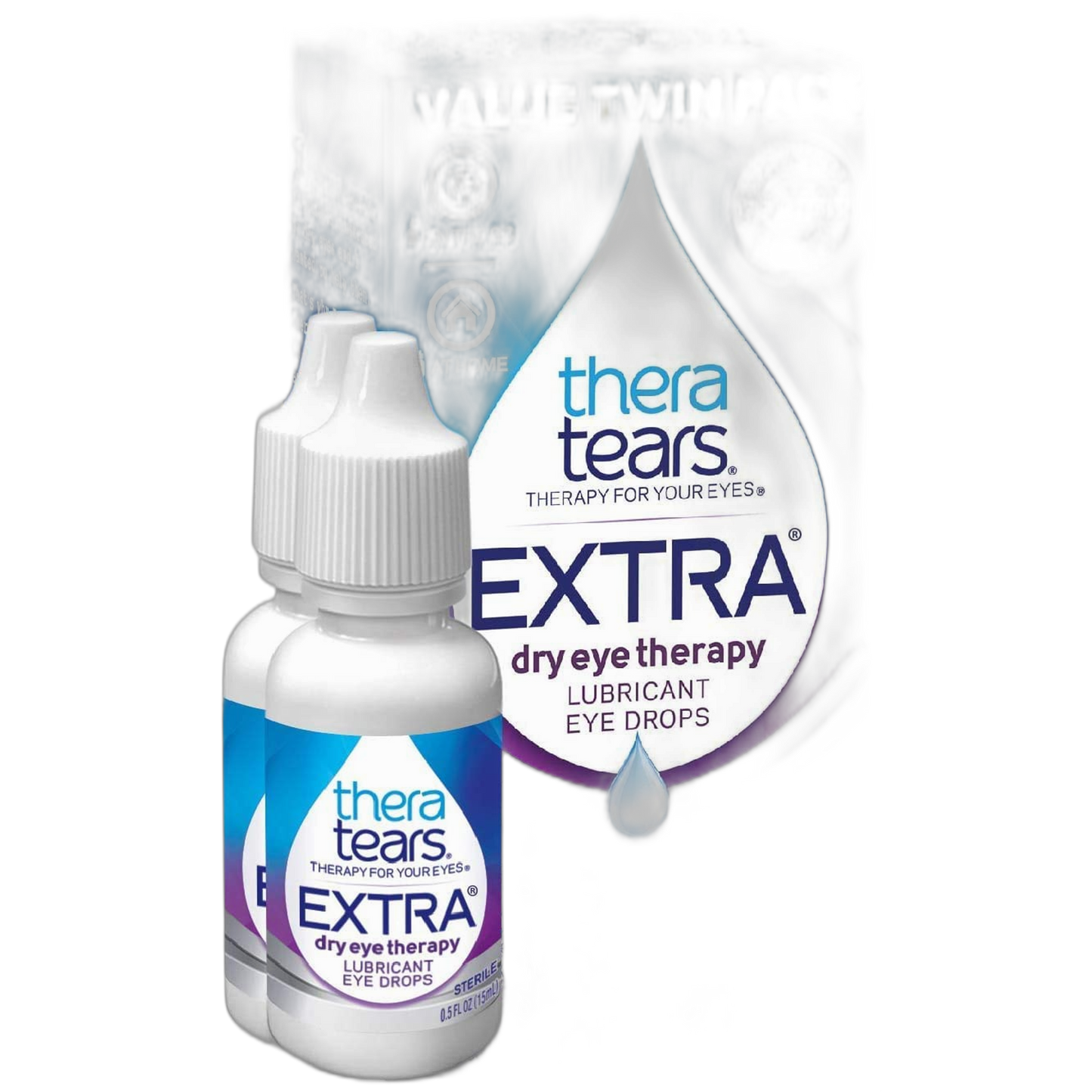 TheraTears Extra Dry Eye Drops, Twin Pack, 2 Bottles x 0.5 fl oz (Pack of 1)