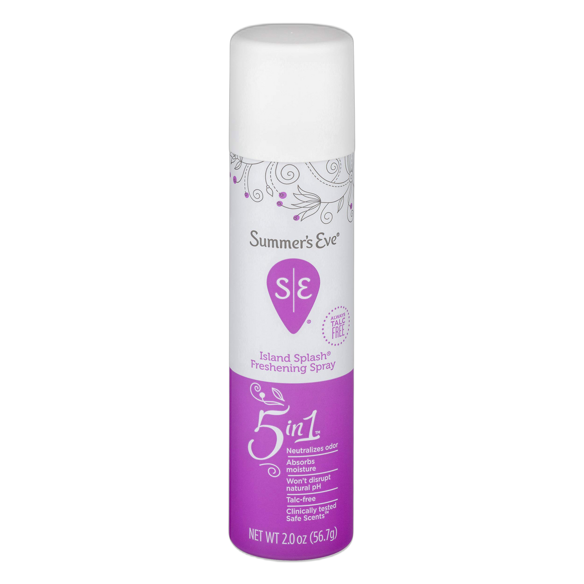 Summer's Eve Freshening Spray, Island Splash, pH Balanced, Dermatologist & Gynecologist Tested, 2 Ounce