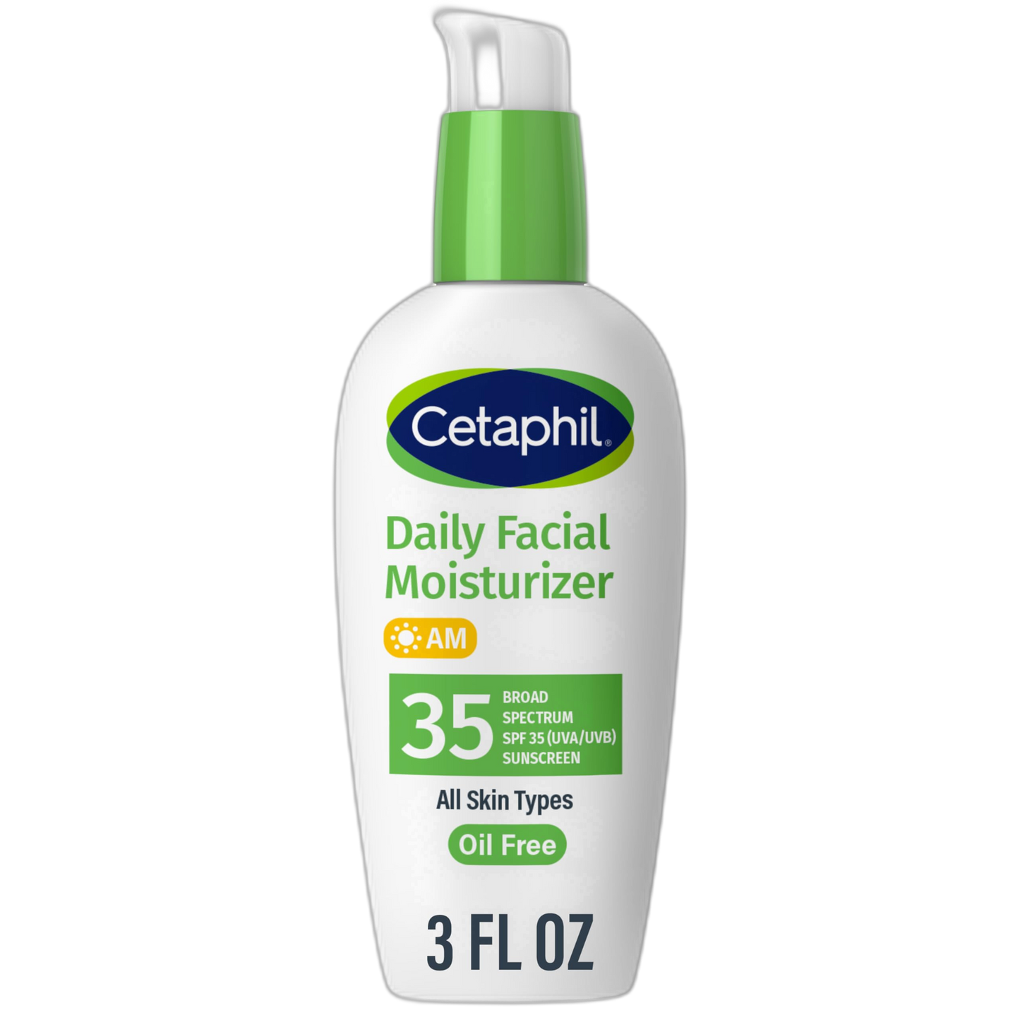 Cetaphil Face Moisturizer, Daily Oil Free Facial Moisturizer with SPF 35, For Dry or Oily Combination Sensitive Skin, Fragrance Free Face Lotion