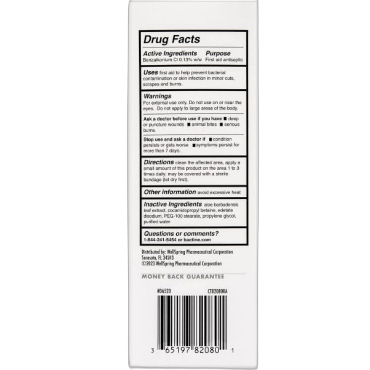 Bactine MAX First Aid Wound Wash - Antiseptic Liquid Kills 99.9% of Germs - Infection Protection for Minor Cuts, Scrapes, and Burns - First Aid Solution - 8fl oz