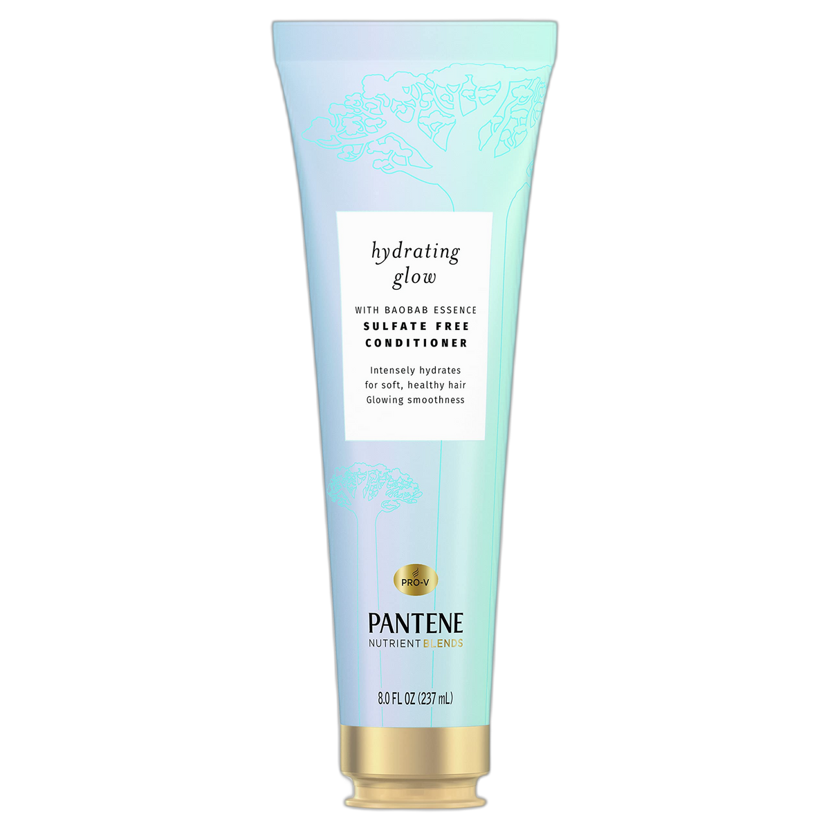 Pantene Sulfate Free Conditioner, Hydrates Dry Damaged Hair, Nutrient Blends with Baobab Essence, Safe for Color Treated Hair, 8.0 oz