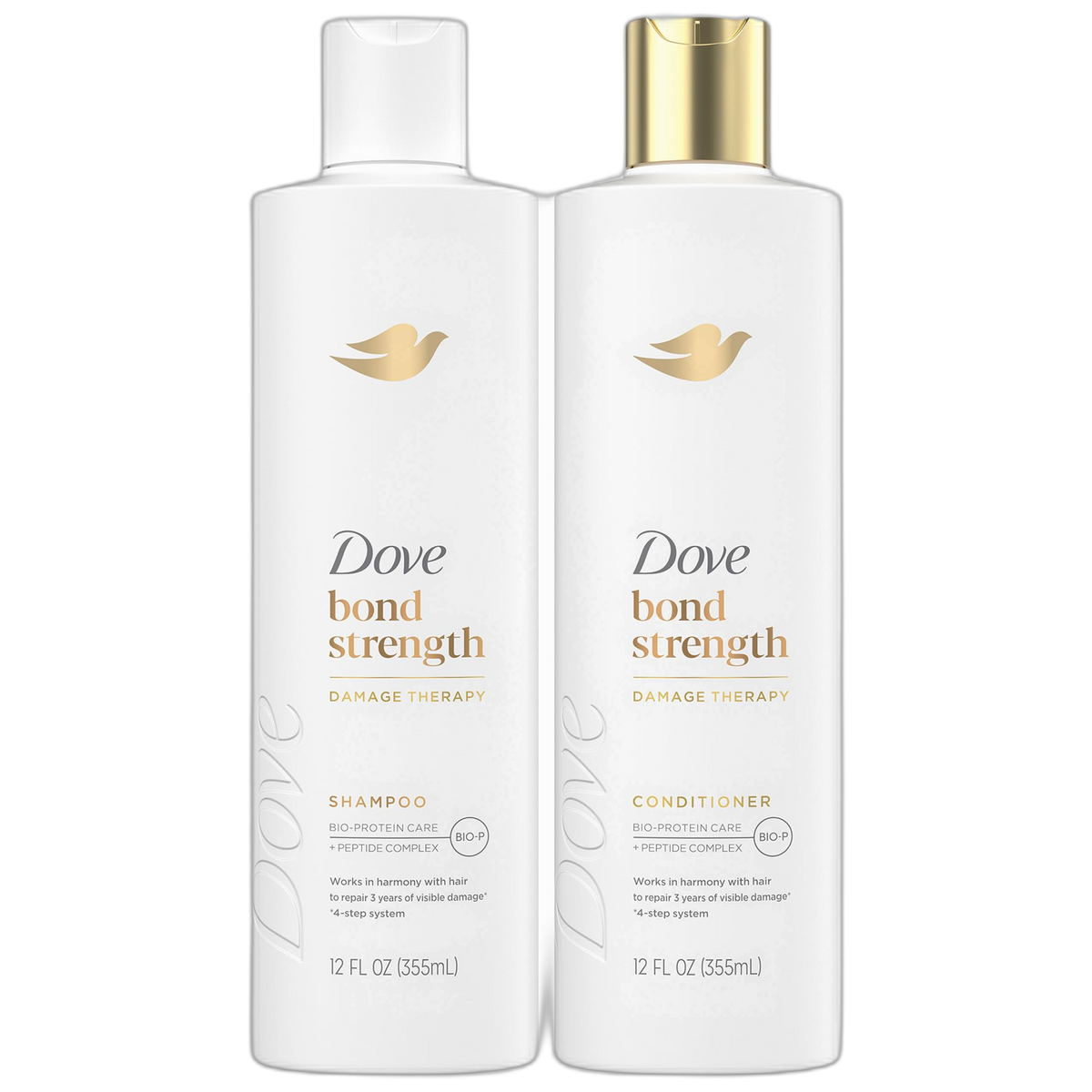 Dove Bond Strength Shampoo & Conditioner Set –?Daily Strengthening Treatment for Dry, Damaged Hair, 12 Oz Ea