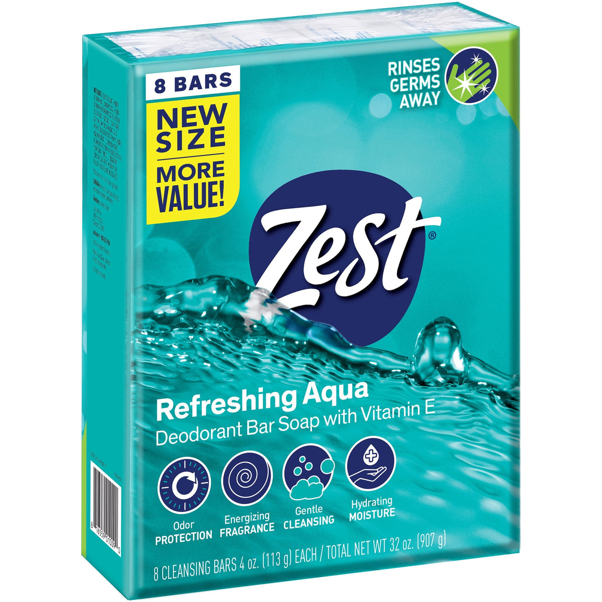 Zest Bar 8pk-4oz Aqua 8 pk product image 1