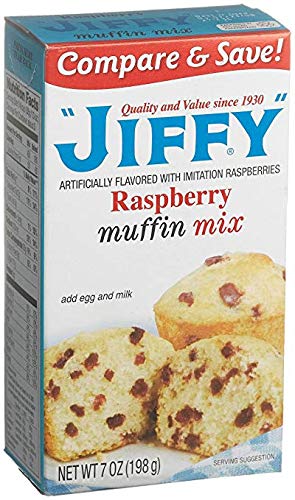 Jiffy Raspberry Muffin Mix 7 oz (Pack of 24)