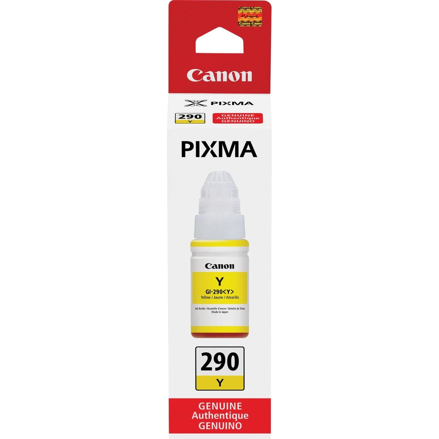 CanonInk 1598C001 Canon PIXMA GI-290 Yellow Ink Bottle, Compatible to PIXMA G4200, PIXMA G3200, PIXMA G2200, PIXMA G1200 and G4210 Printers