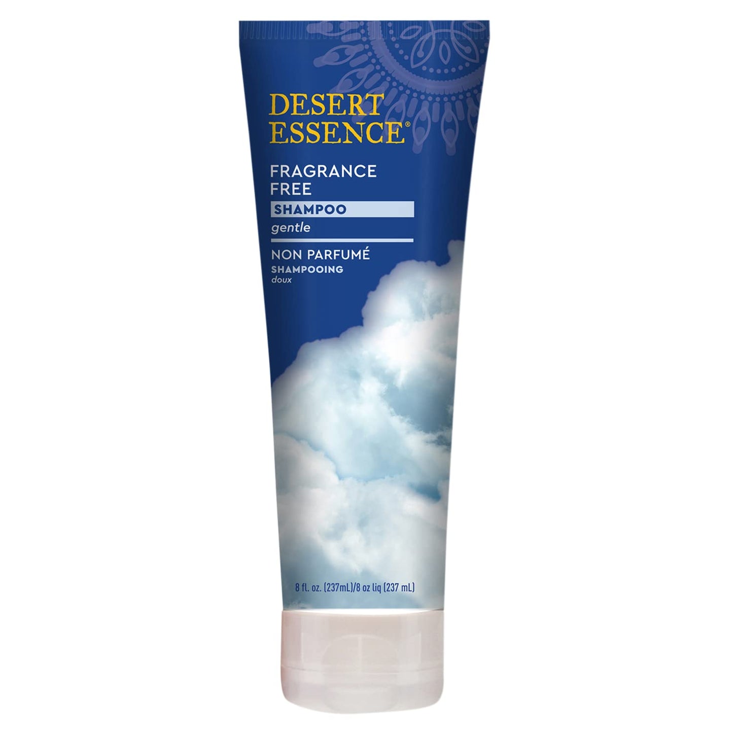 Desert Essence Fragrance Free Shampoo - Pure - 8 Fl Ounce - Pack of 3 - Unscented - Gloss & Shine - Strengthens Hair - Soft & Revitalized - Green Tea - Vitamins & Minerals - Jojoba Oil