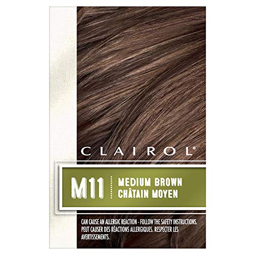 Clairol Natural Instincts Semi-Permanent Hair Dye for Men, M11 Medium Brown Hair Color, Pack of 3
