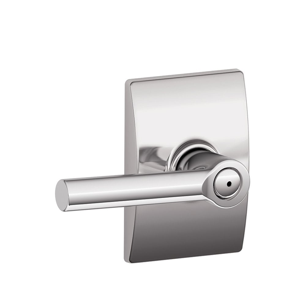 Schlage F40 BRW 625 CEN Century Collection Broadway Bed and Bath Lever, Bright Chrome