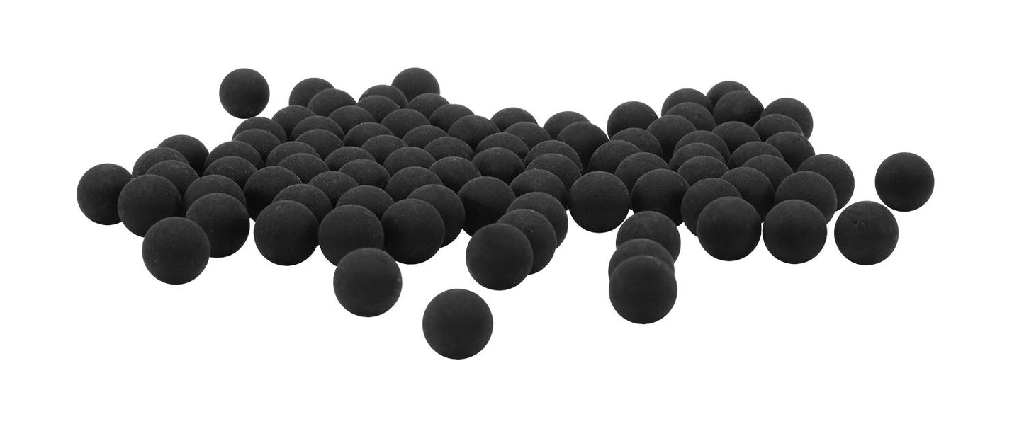 T4E Premium Rubber Ball Ammo for Paintball Guns, Black, .43 Caliber, 430 Count