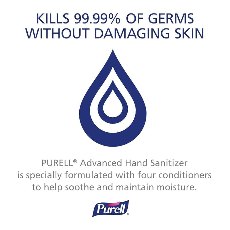 Purell Hand Sanitizer with Aloe, 2 Fl Oz (Pack of 6)