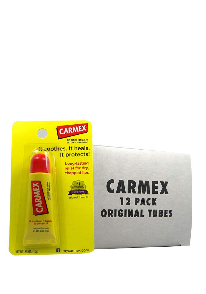 (24 Pack)-Original Carmex Moisturizing Lip Balm, 2 Display Boxes with 12 Tubes in each