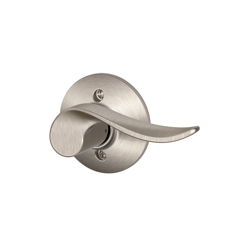 SCHLAGE Lock Company Sacramento Right Handed Lever Non-Turning Lock, Satin Nickel (F170 SAC 619 RH), Pack of 1