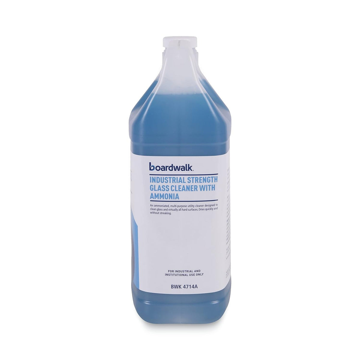 Boardwalk BWK4714AEA 1 Gallon Bottle Industrial Strength Glass Cleaner with Ammonia