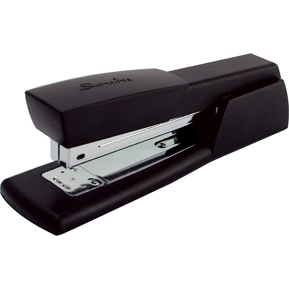 Swingline 40701 Light-Duty Full Strip Desk Stapler, 20-Sheet Capacity, Black