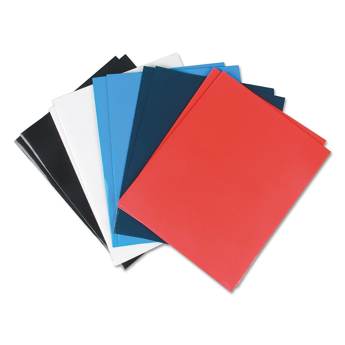 Universal UNV56426 2-Pocket Folder Laminated Cardboard Paper - Assorted (25/Pack)