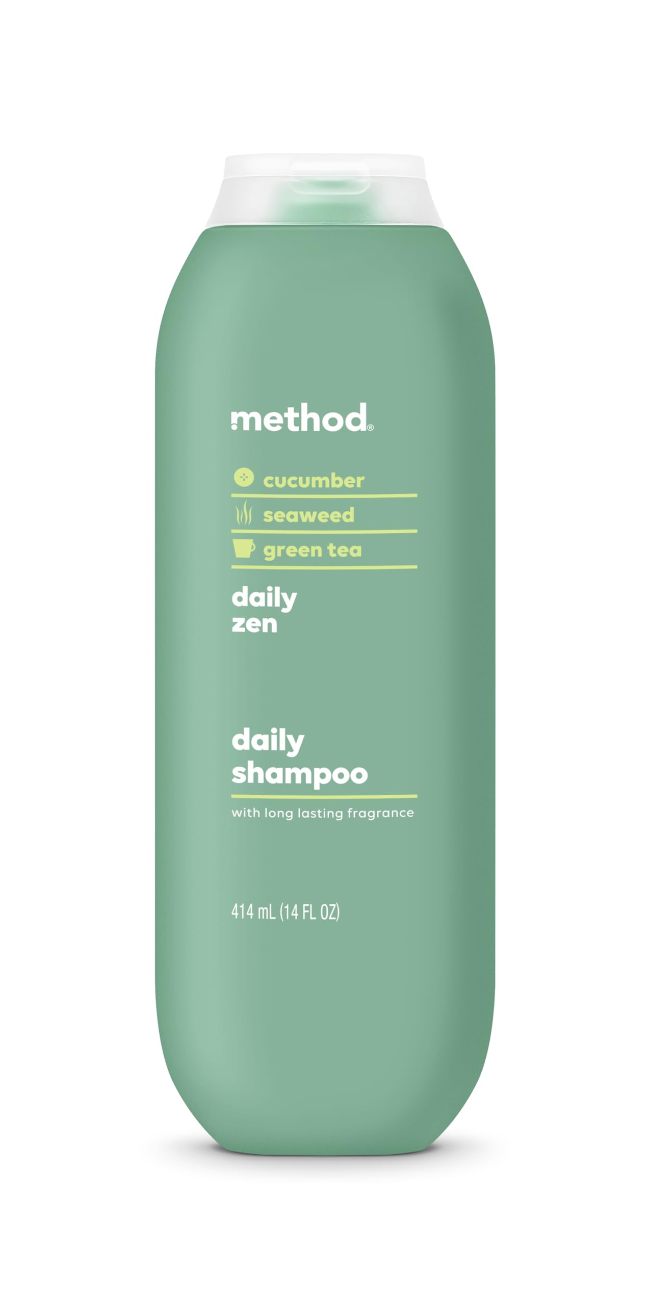 Method Everyday Shampoo, Daily Zen with Cucumber, Green Tea, and Seaweed Scent Notes, Paraben and Sulfate Free, 14 oz (Pack of 1)