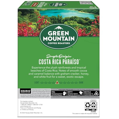 Green Mountain Coffee Roasters Costa Rica Paraiso Single-Serve K-Cup Pods, Medium Roast Coffee, 96 Count