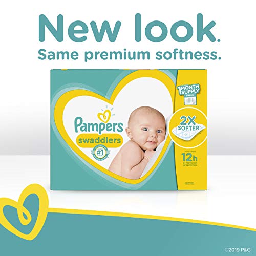 Diapers Newborn/Size 1 (8-14 lb), 164 Count - Pampers Swaddlers Disposable Baby Diapers, Enormous Pack