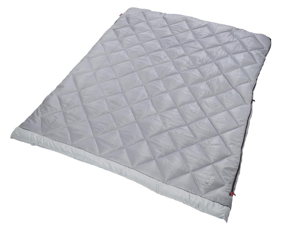 Coleman 45°F Double Sleeping Bag, Queen Size XL Sleeping Bag with Big & Tall Design, 2 Sleeping Bags When Zipped Apart, 3-Layer Comfort with Snag-Free Zipper & Stuff Sack, Machine Washable
