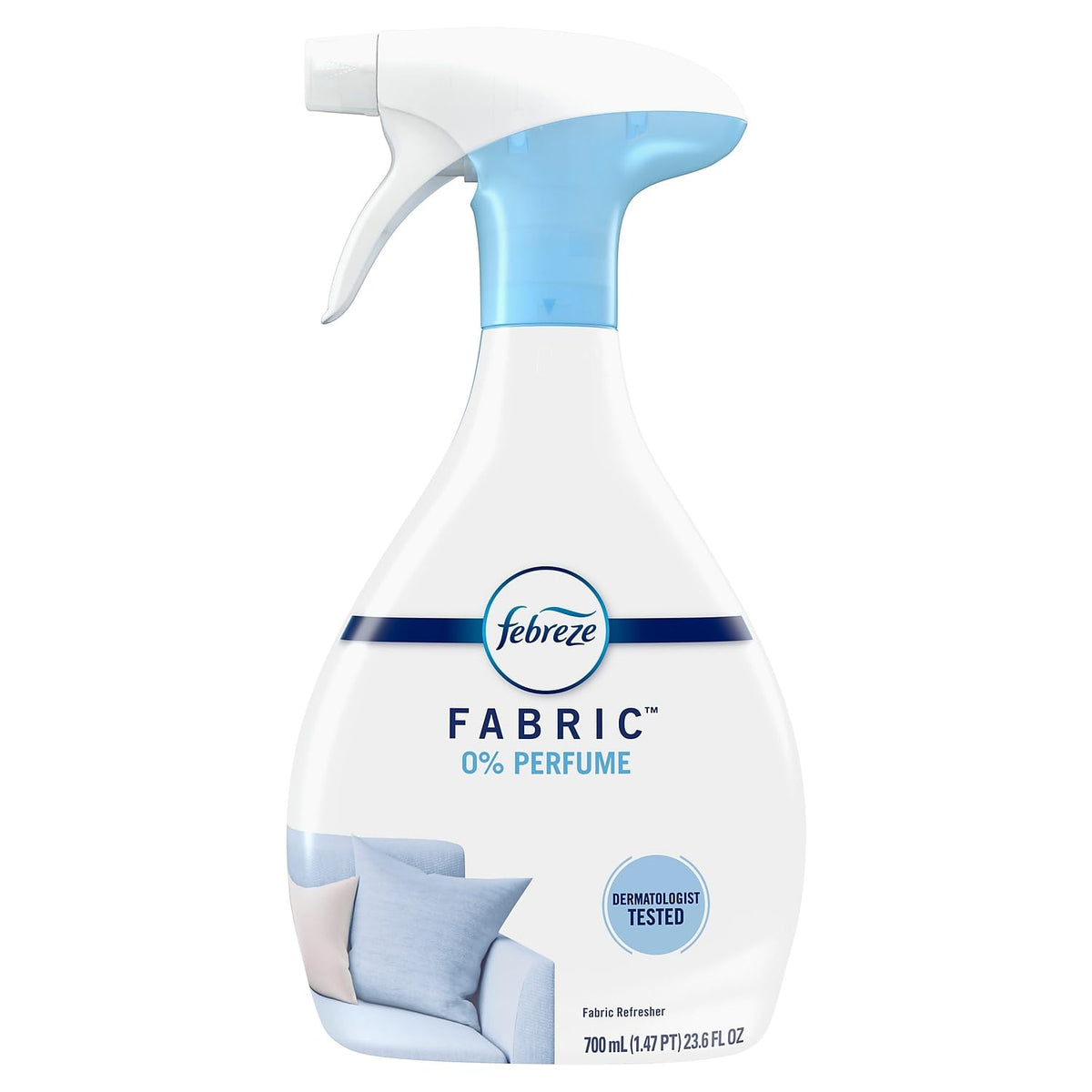 Febreze FABRIC Refresher, Zero Perfume, 23.6 oz Spray Bottle
