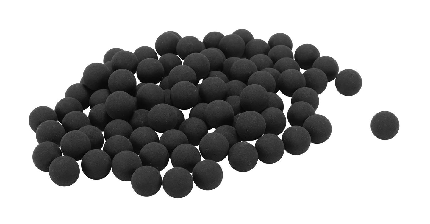 T4E Premium Rubber Ball Ammo for Paintball Guns, Black, .43 Caliber, 430 Count