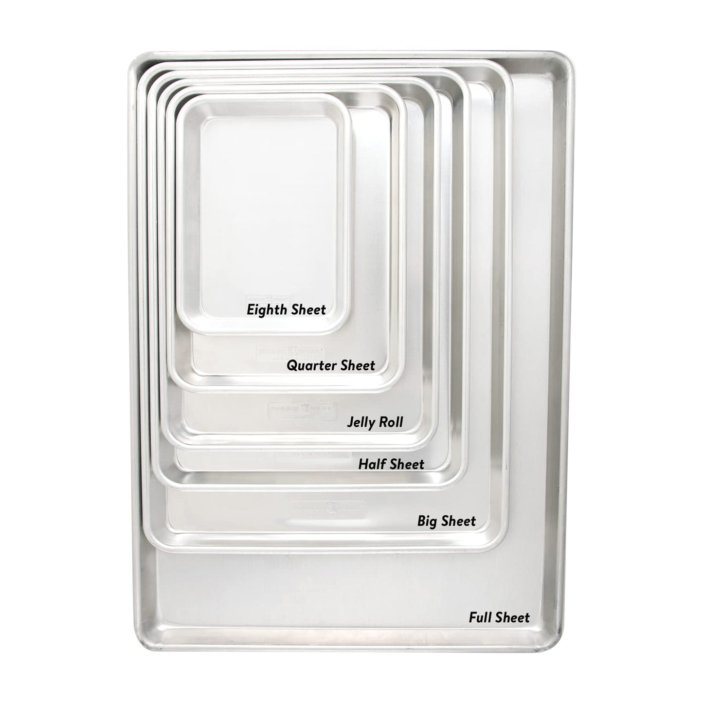 Nordic Ware Natural Aluminum Commercial Baker's Half Sheet and Baker's Quarter Sheet