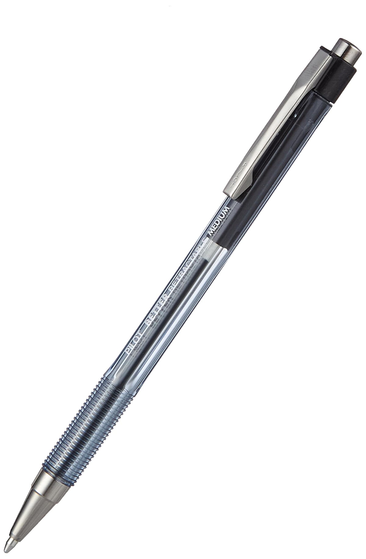 Pilot The Better Ball Point Pen Refillable & Retractable Ballpoint Pens, Medium Point, Black Ink, 12-Pack (30005)