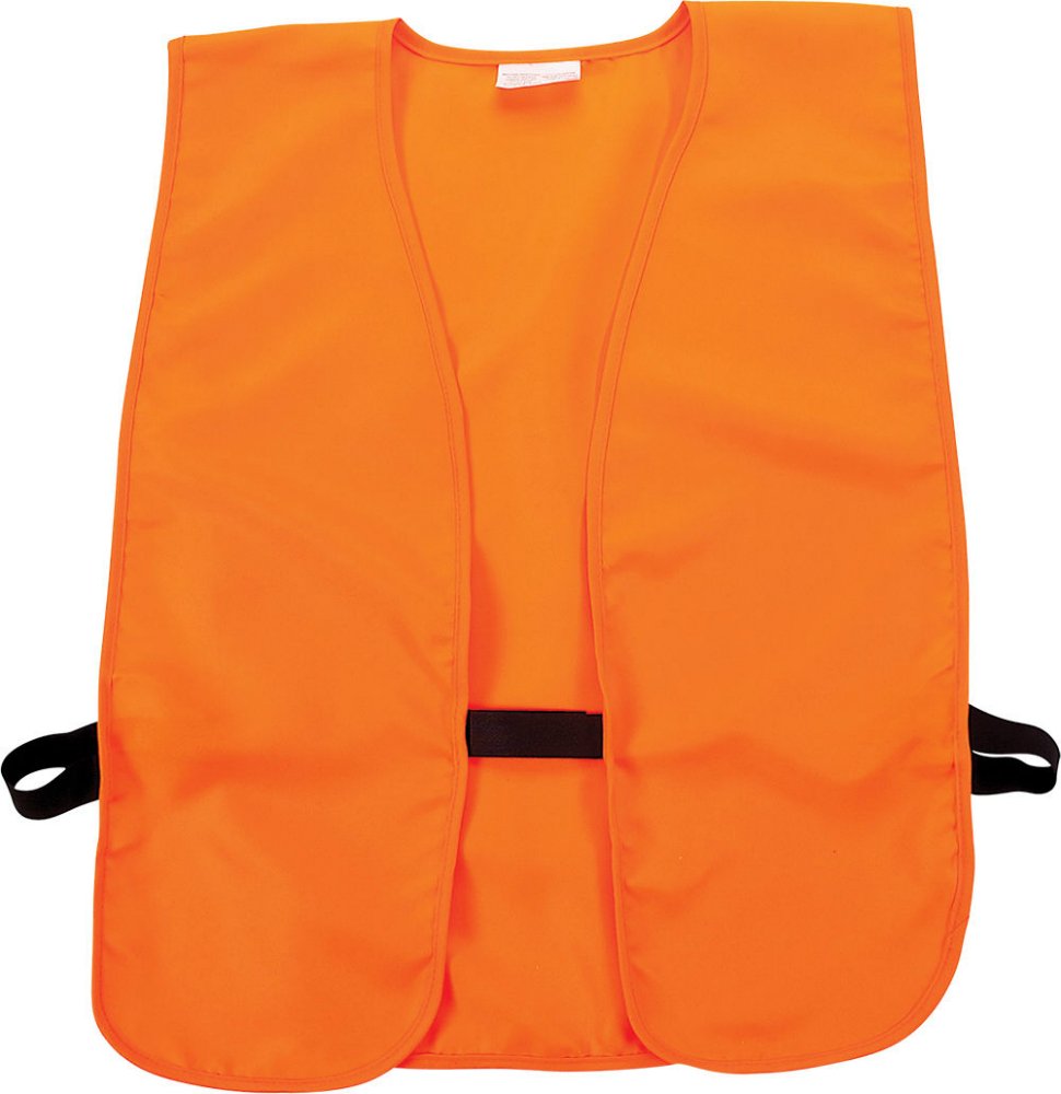 Allen Company Adult Blaze Orange Hunting Vest with a Hook and Loop Closure - High-Visibility Saftey Gear for Men and Women - Fits over Clothes and Jacket - Medium