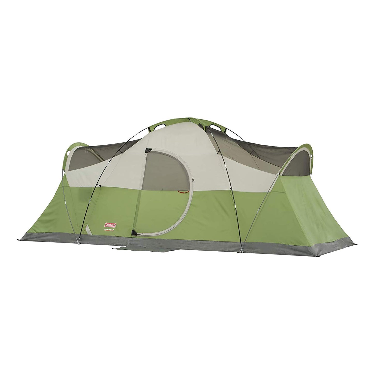 Coleman Montana 8-Person Family Tent with Rainfly, Weatherproof Family Tent Sets Up in 15 Mins, Fits Multiple Airbeds