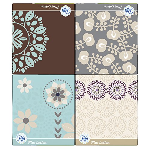 Puffs Plus Lotion Facial Tissues,4 count,pack of 6