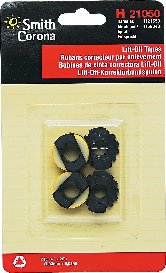 Smith Corona C21050 LIFT-OFF TAPE, 2/PACK