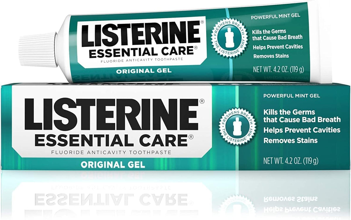 Listerine Essential Care Powerful Mint Toothpaste Gel, 4.2 oz