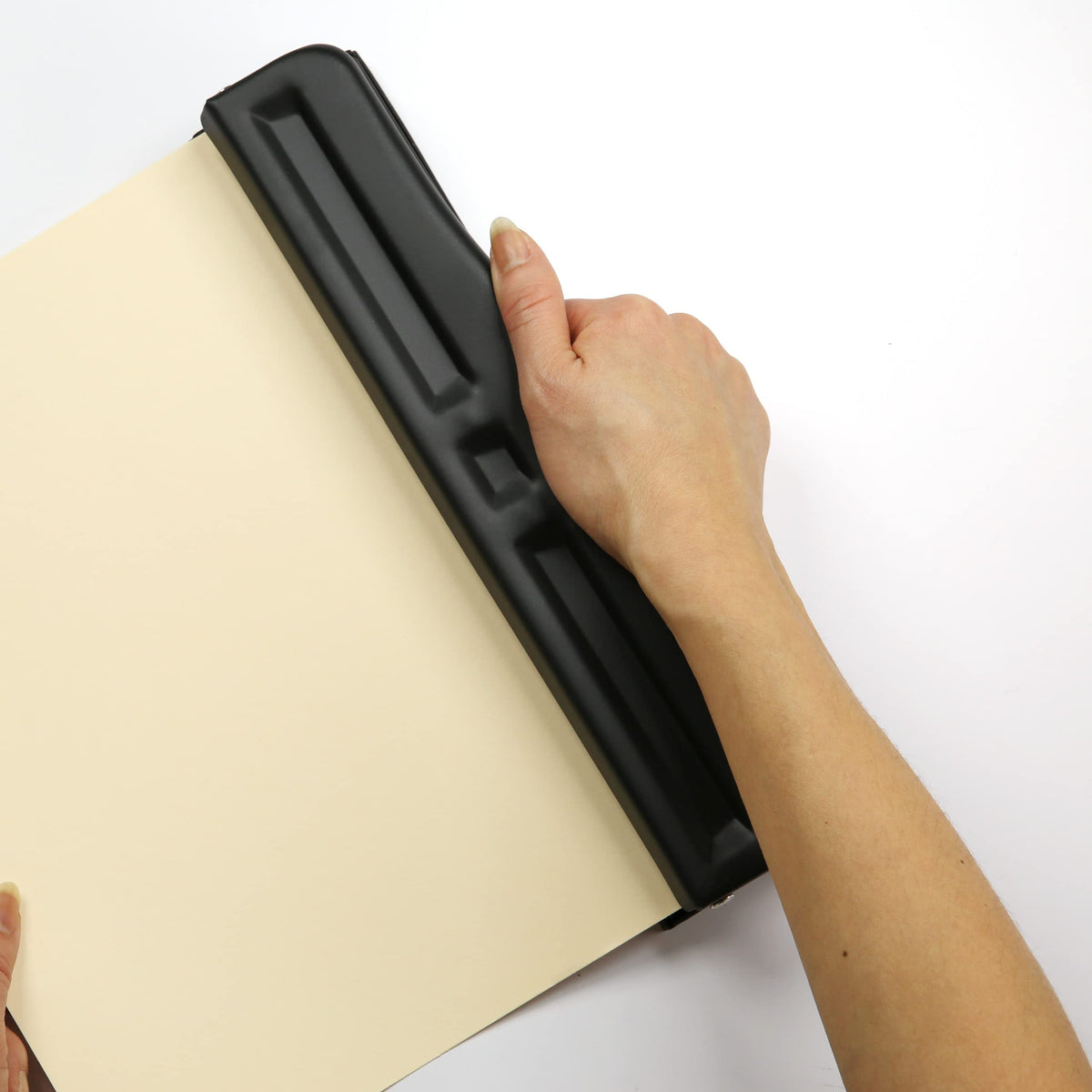 Officemate Adjustable Three Hole Punch, 11 Sheet Capacity, Black (90095)