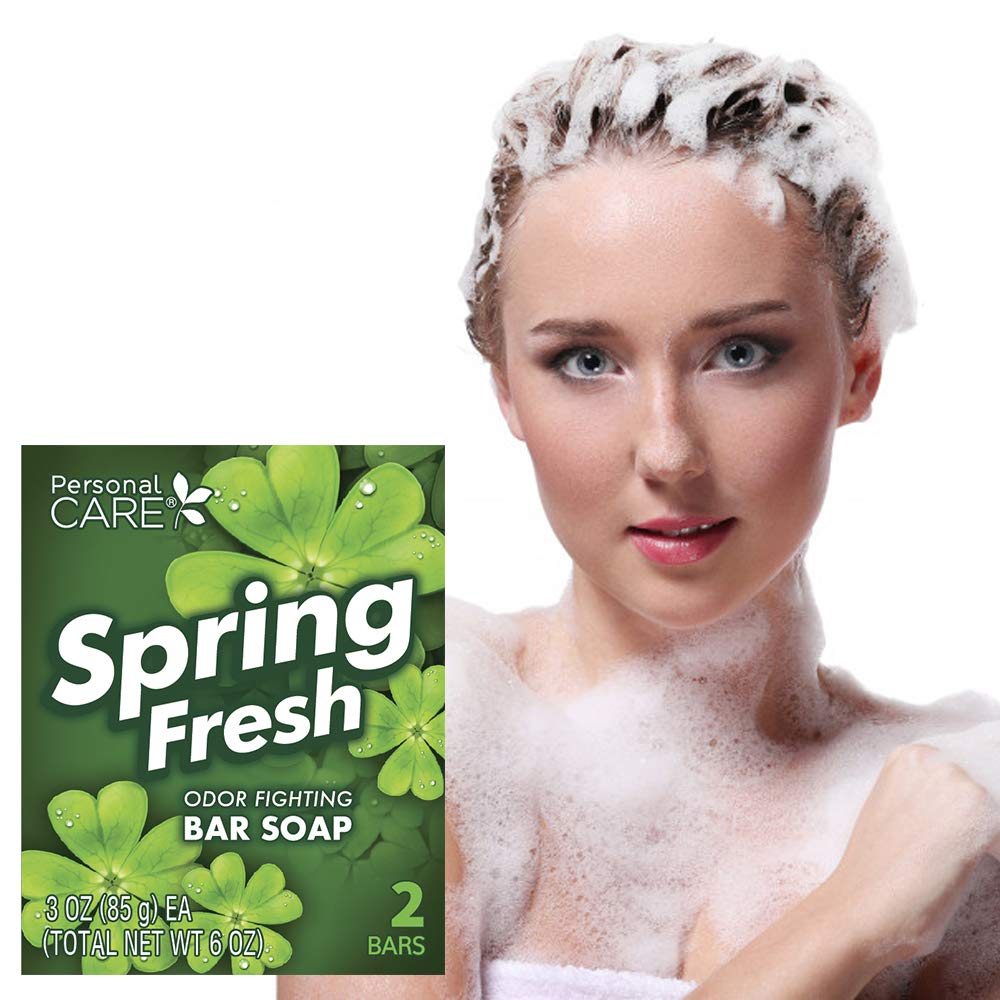 Deodorant Soap Bar, Spring Fresh, 3-oz., 2-Pk.