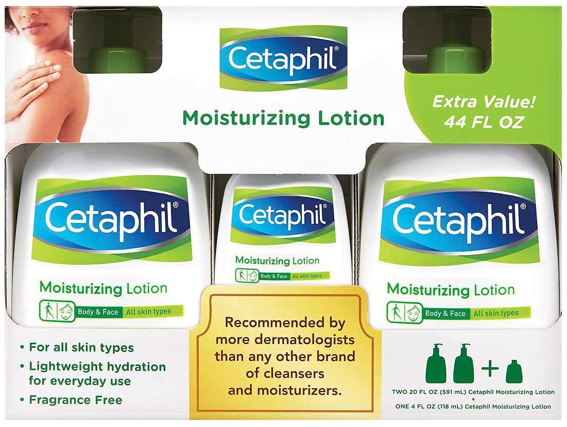 Cetaphil Mositurizing Lotion 2 X 20 Fluid Ounce with 4 Ounce Bonus