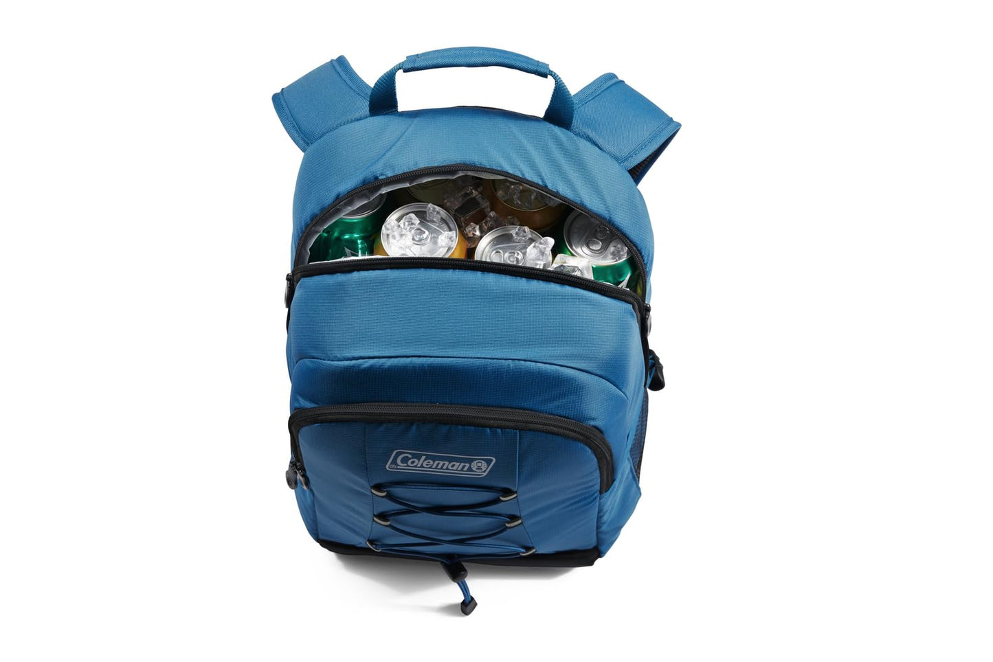 Coleman Chiller Insulated Backpack Cooler, Leakproof 28-Can Backpack Cooler with 12+ Hour Ice Retention, Made with Recycled Materials, Great for Beach, Camping, Hiking, Tailgates, Groceries, & More