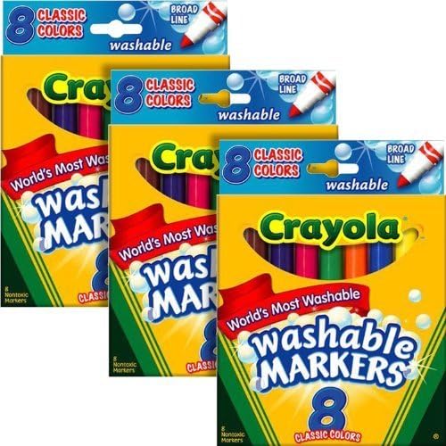 Crayola Washable Brd Classic-8ct product image 1